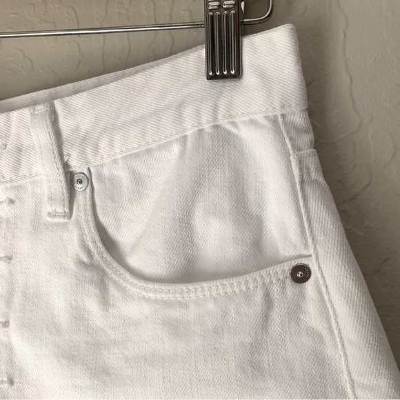 BLANKNYC The Barrow Vintage High-Rise White Denim Short Button Front 75XV8667SF - Picture 10 of 14